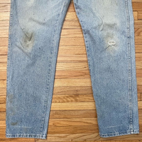 Vintage WRANGLER Distressed Jeans 34 x 32 - Picture 6 of 15
